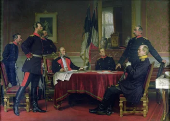 Erörterung einer Kriegsstrategie in Versailles, 1900